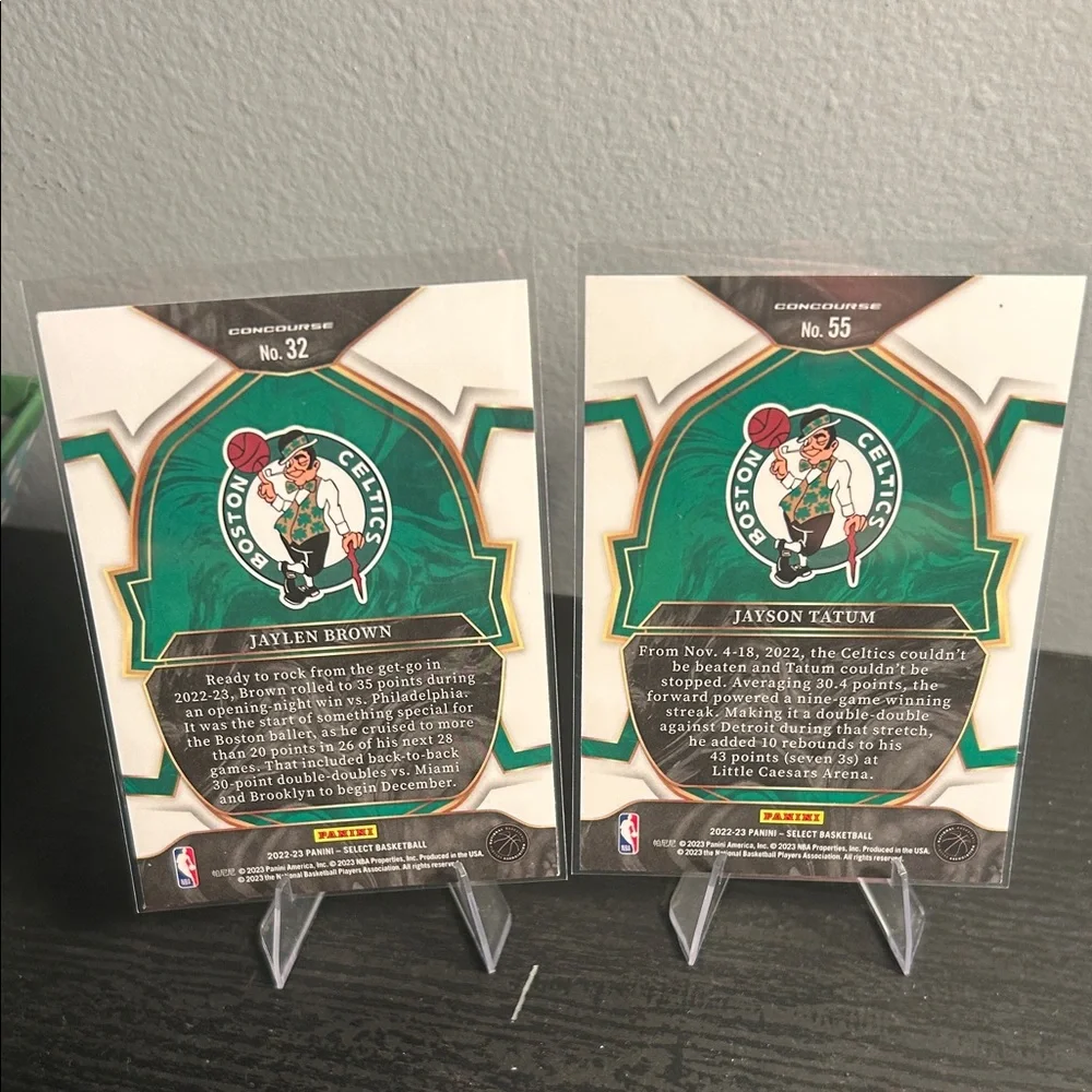 NBA Boston Celtics Jaylen Brown & Jayson Tatum Select set - Picture 2 of 2